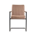 Set V 2 - Eetkamerstoel Milo - Stone - Microfiber