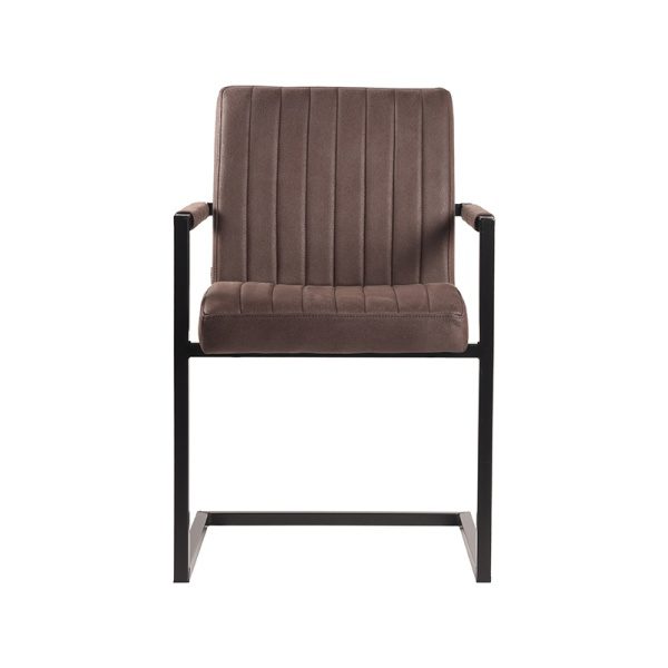 Set V 2 - Eetkamerstoel Milo - Truffel grijs - Microfiber