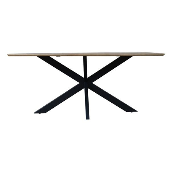 Eettafel Swiss Edge 200 Mangohout
