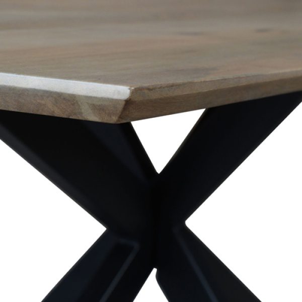 Eettafel Swiss Edge 200 Mangohout