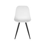 Set V 2 - Eetkamerstoel Monza - Wit - Kunststof
