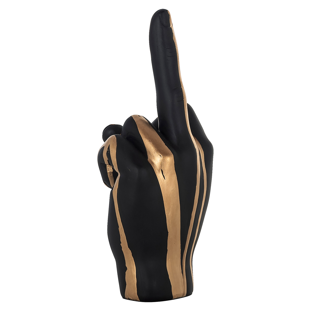 Deco object hand digitus (Black/gold)