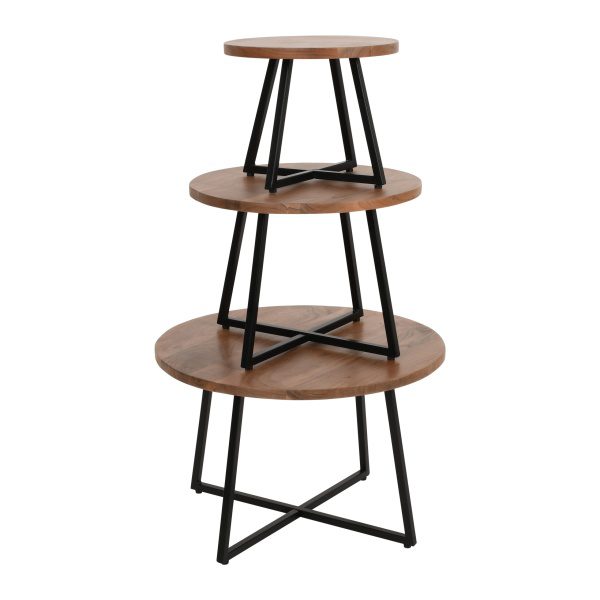 Salontafels set van 3 Acacia Moons Rond