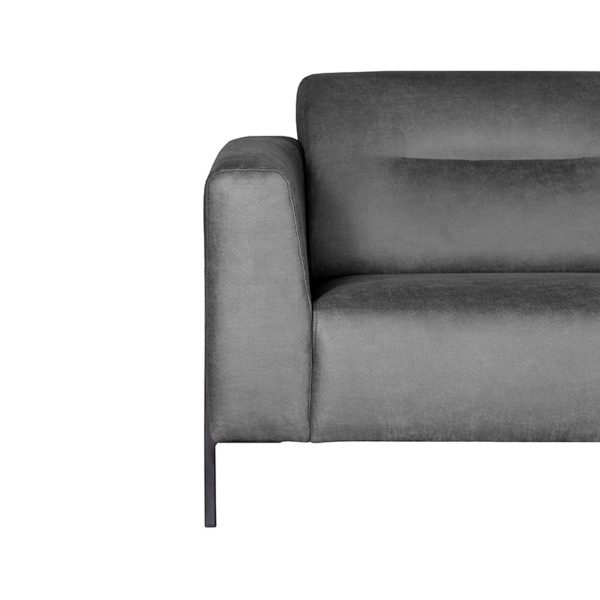 Bank Napoli - Antraciet - Microfiber