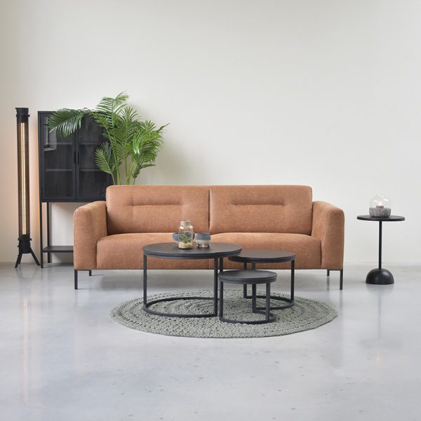 Bank Napoli - Antraciet - Microfiber