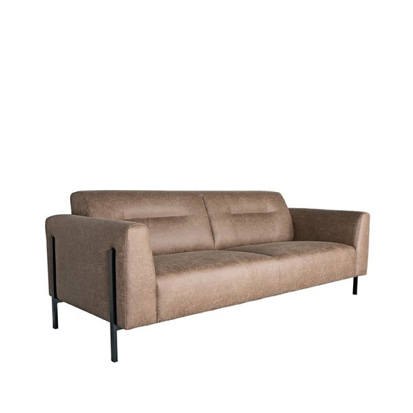 Bank Napoli - Taupe - Microfiber - 3-Zits