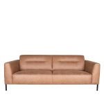 Bank Napoli - Cognac - Microfiber - 3-Zits