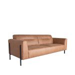Bank Napoli - Cognac - Microfiber - 3-Zits