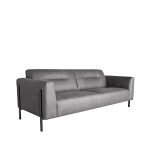 Bank Napoli - Grijs - Microfiber - 3-Zits