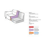 Bank Napoli - Grijs - Microfiber - 3-Zits