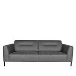 Bank Napoli - Antraciet - Microfiber - 3-Zits