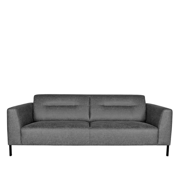 Bank Napoli - Antraciet - Microfiber - 3-Zits