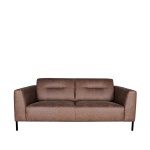 Bank Napoli - Bruin - Microfiber - 2,5-Zits