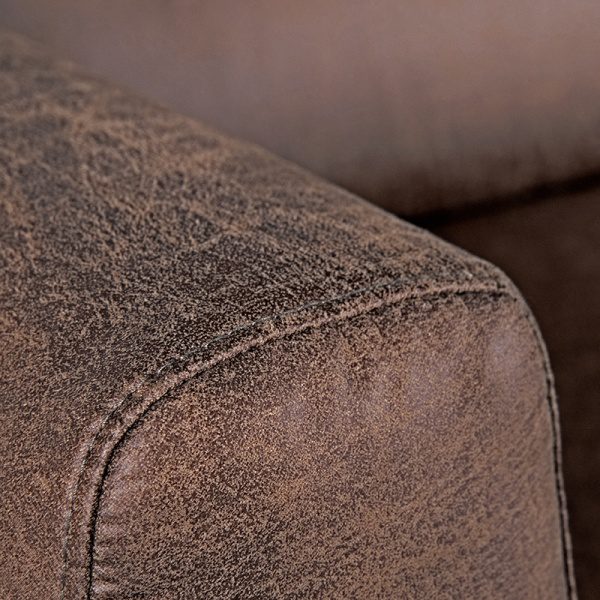 Bank Napoli - Bruin - Microfiber - 2,5-Zits