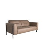 Bank Napoli - Taupe - Microfiber - 2,5-Zits