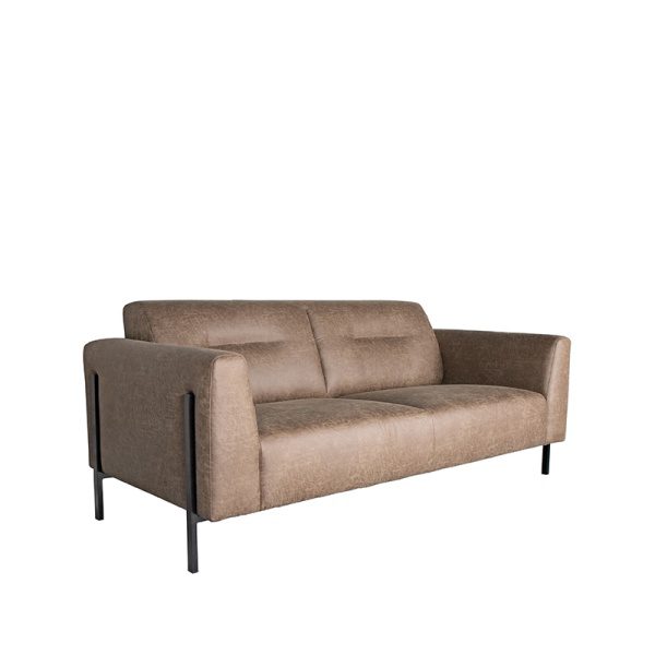 Bank Napoli - Taupe - Microfiber - 2,5-Zits