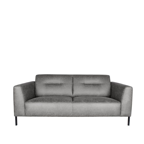 Bank Napoli - Grijs - Microfiber - 2,5-Zits