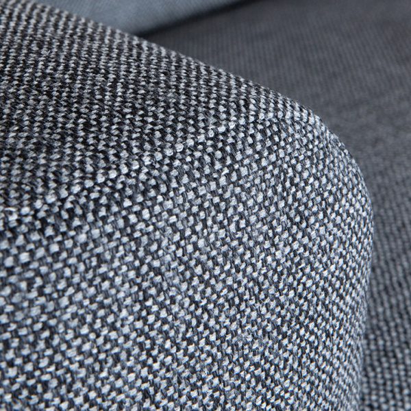 Bank Fano - Antraciet - Texture - Ottomane + 2,5-Zits