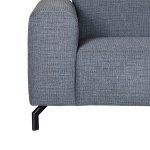 Bank Fano - Antraciet - Texture - Ottomane + 2,5-Zits