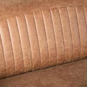 Bank Trento - Cognac - Microfiber - 2-Zits