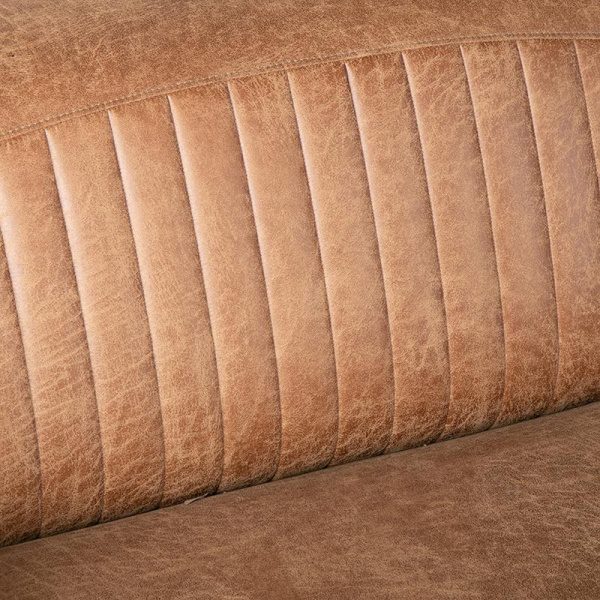 Bank Trento - Cognac - Microfiber - 2-Zits