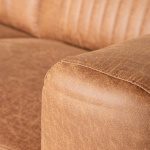 Bank Trento - Cognac - Microfiber - 2-Zits