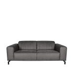 Bank Trento - Antraciet - Microfiber - 2-Zits