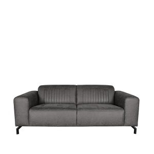 Bank Trento - Antraciet - Microfiber - 2-Zits