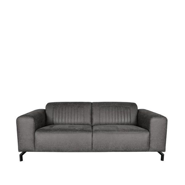 Bank Trento - Antraciet - Microfiber - 2-Zits