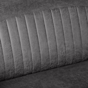 Bank Trento - Antraciet - Microfiber - 2-Zits