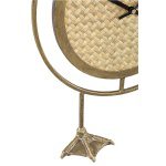 Jelko Natural Rattan table clock