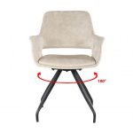 Armstoel Capp Beige Velvet