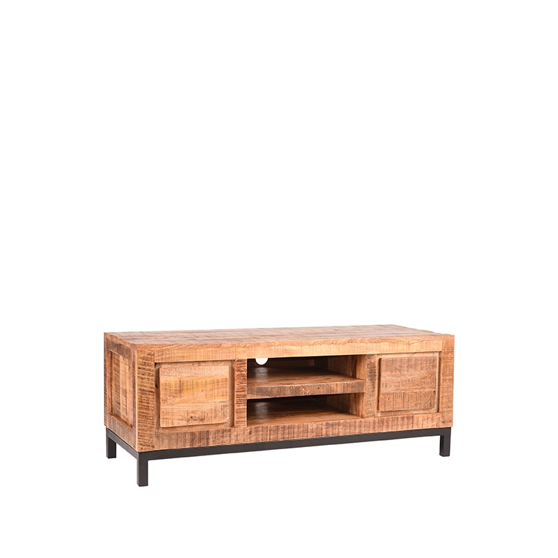 Tv-meubel Ghent - Rough - Mangohout - 120 cm