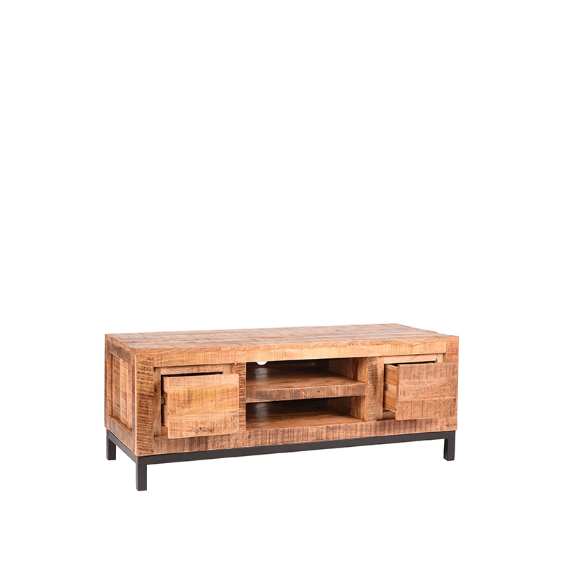 Tv-meubel Ghent - Rough - Mangohout - 120 cm