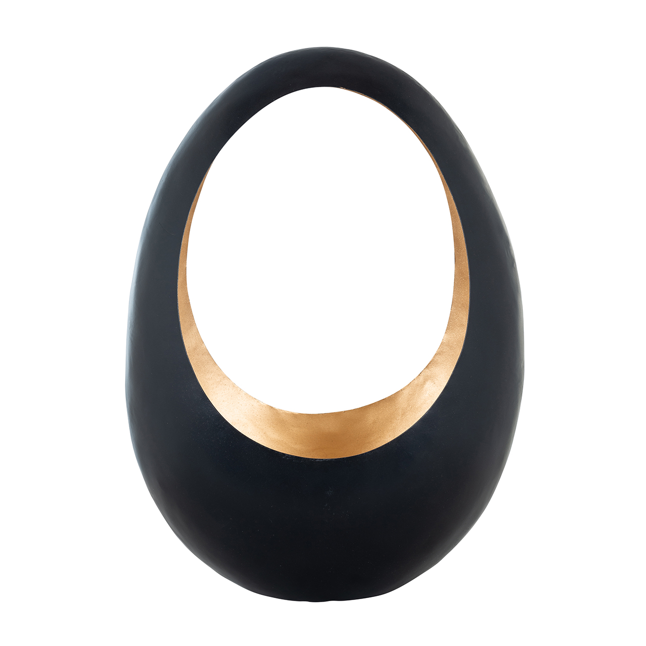 Kandelaar Chady zwart goud medium (Black)