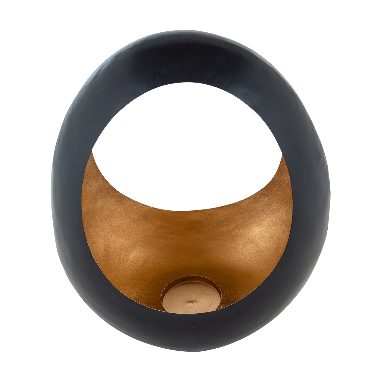Kandelaar Chady zwart goud medium (Black)