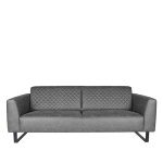 Bank Nola - Antraciet - Microfiber - 3-Zits