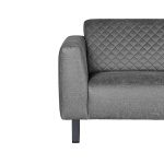 Bank Nola - Antraciet - Microfiber - 3-Zits