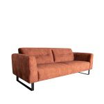 Bank Burano - Rust - Velours - 3-Zits