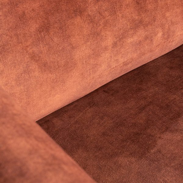 Bank Burano - Rust - Velours - 3-Zits