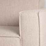 Bank Kay - Naturel - Boucle - Ottomane + 2,5-Zits