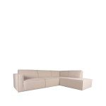 Bank Kay - Naturel - Boucle - 2-Zits + Hoek + 2-Zits
