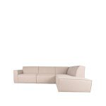 Bank Kay - Naturel - Boucle - 2-Zits + Hoek + 2-Zits