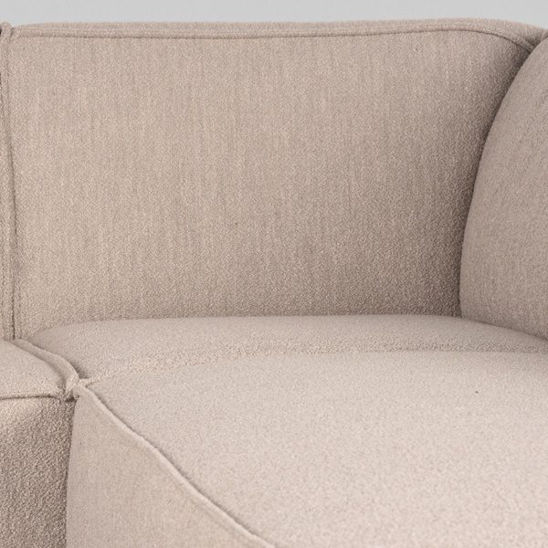 Bank Kay - Naturel - Boucle - 2-Zits + Hoek + 2-Zits