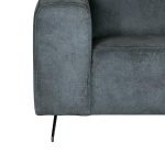 Hoekbank Modena - Grijs - Mircoskin - 2,5-Zits + Ottomane