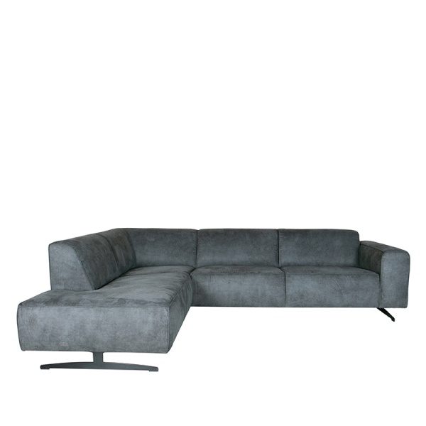 Bank Modena - Grijs - Mircoskin - Ottomane + 2,5-Zits