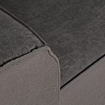 Hoekbank Modena - Antraciet - Microfiber - 2,5-Zits + Ottomane