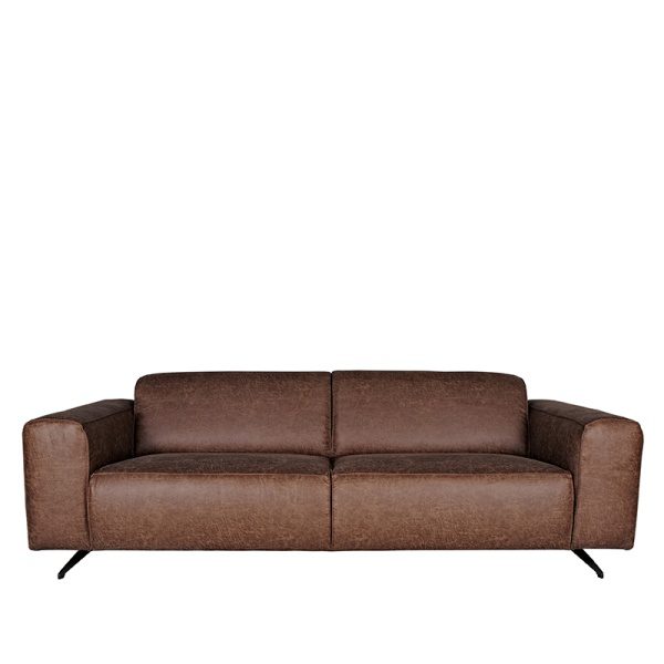 Bank Modena - Bruin - Microfiber - 3-Zits