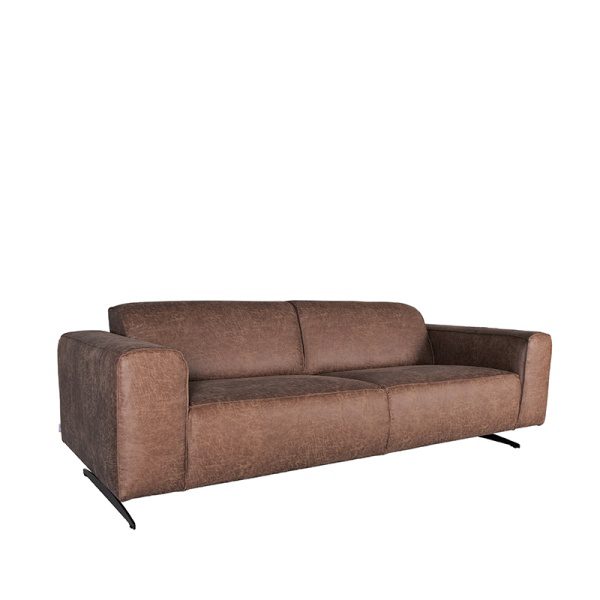 Bank Modena - Bruin - Microfiber - 3-Zits