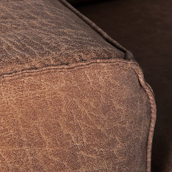 Bank Modena - Bruin - Microfiber - 3-Zits